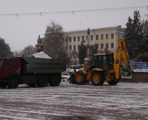 техніка важка спецтехніка зима