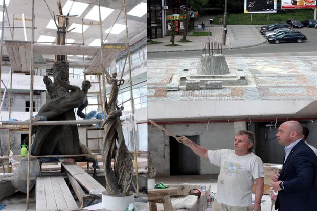 У Тернополі вже виготовили частину монументу пам’ятника Героям Небесної Сотні