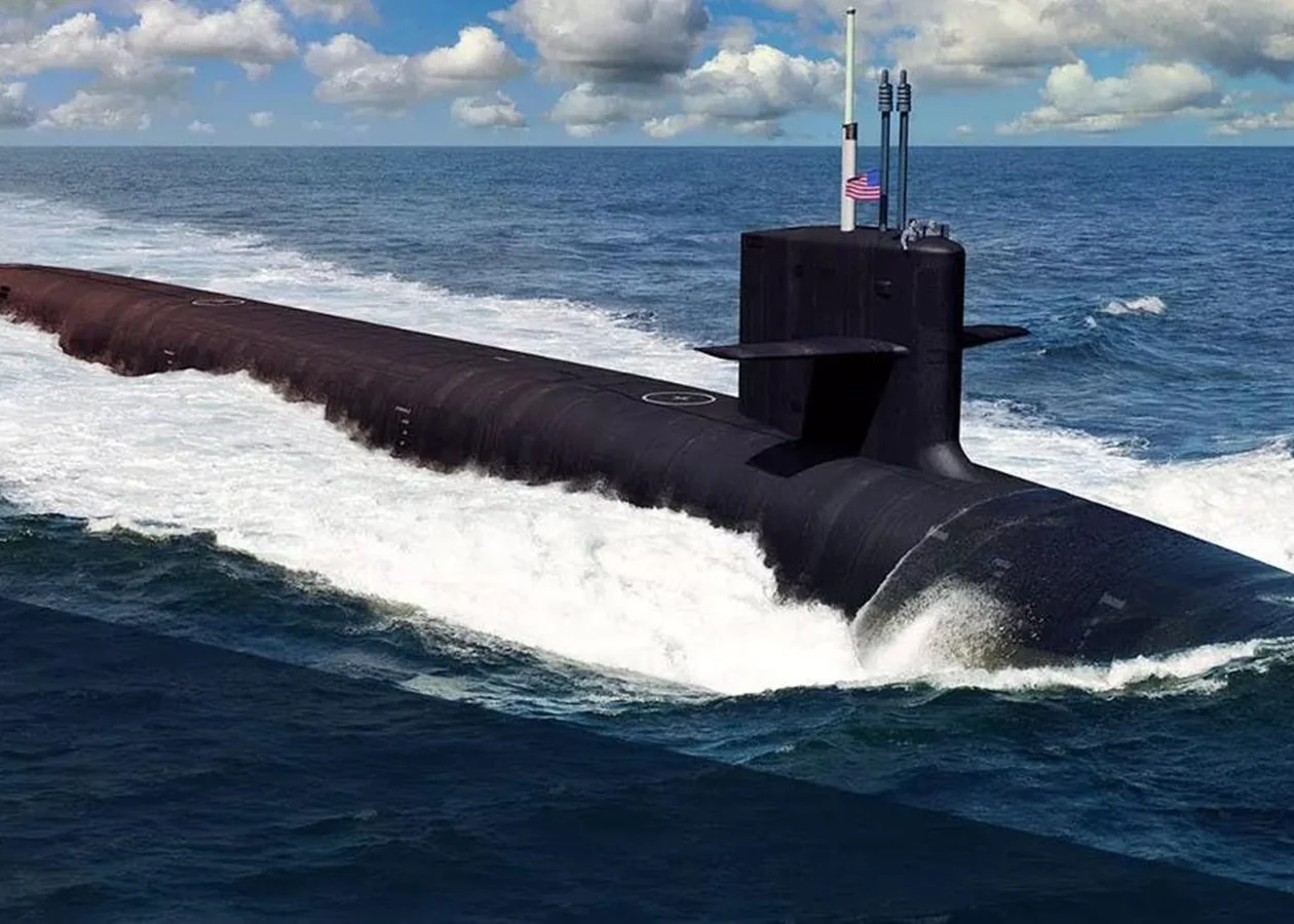 Підводний човен демонструє секрет невидимості в штормовому морі.