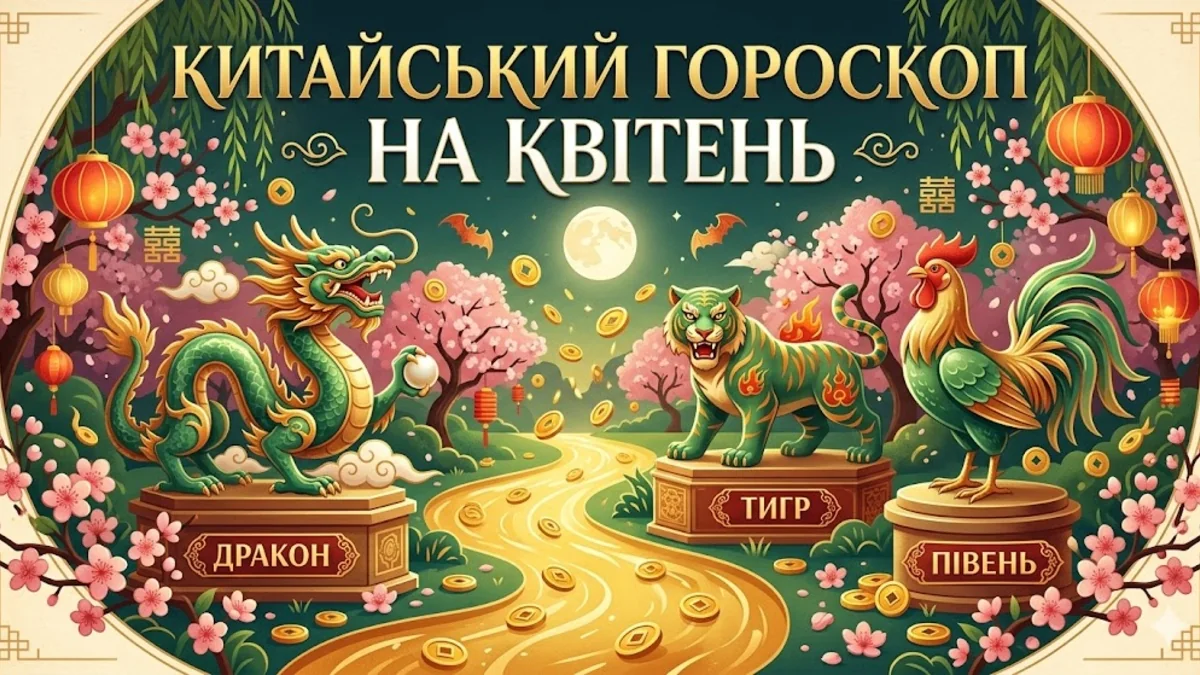 Дракон, Тигр и Петух – счастливые китайские знаки Зодиака на волне удачи апрель 2026.