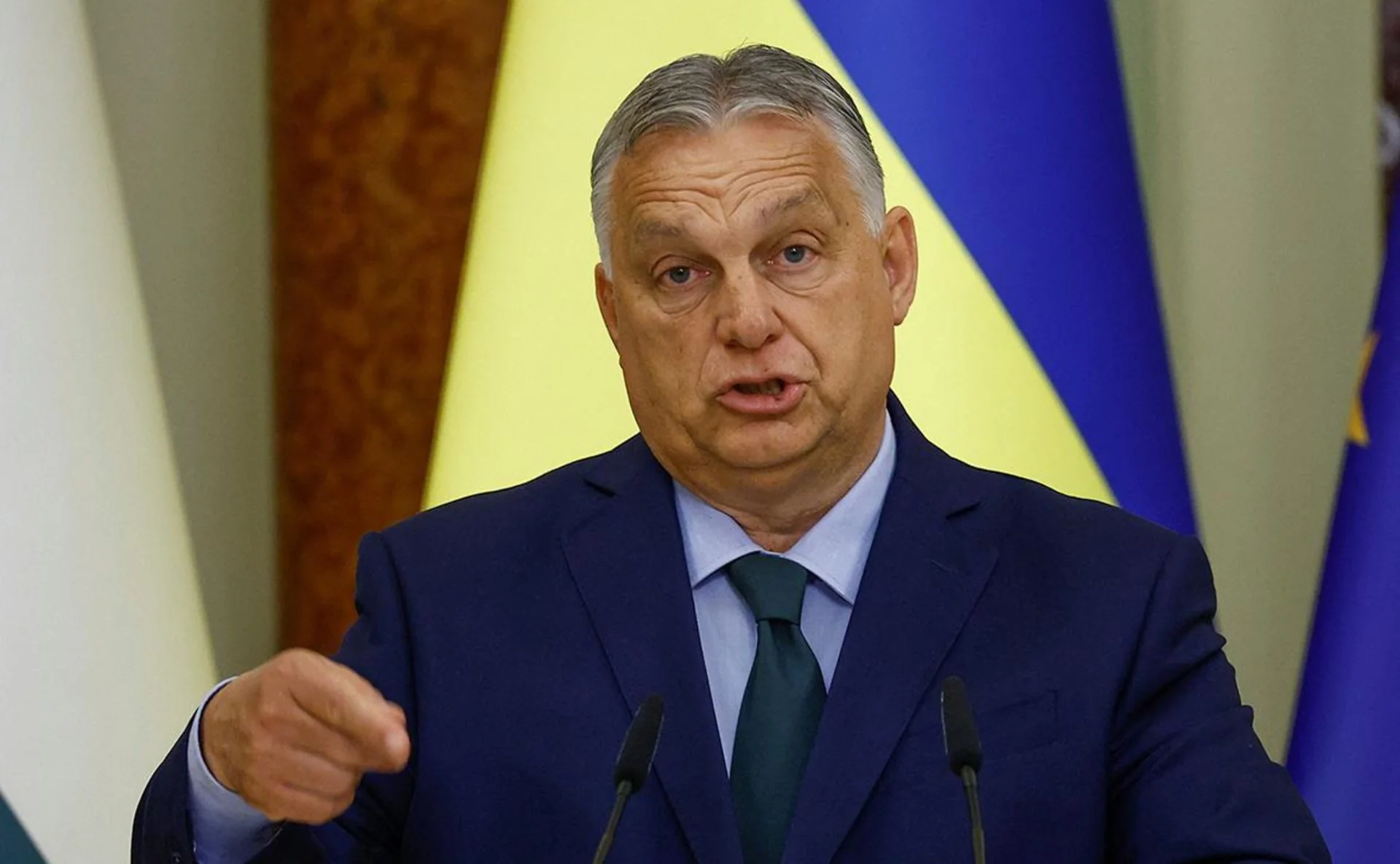Віктор Орбан звинувачує журналіста у шпигунстві для Києва на прес-конференції