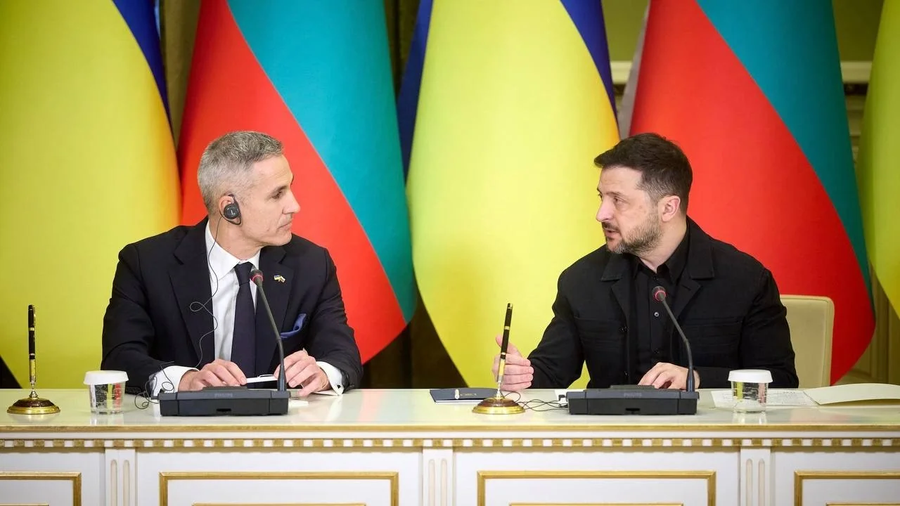Президент Зеленський та Андрей Гюров на пресконференції щодо реакторів Болгарії
