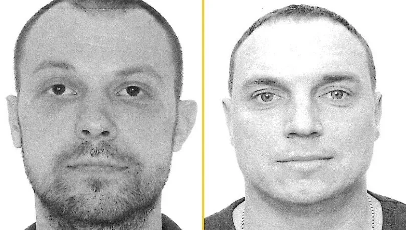 Портреты двух патрульных, которым объявили подозрение за бегство во время теракта в Киеве
