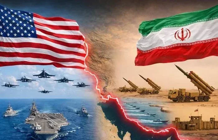 Иран сбил два самолёта США: война обостряется Флаг США с истребителями F-15 и авианосцем против иранских ракет в пустыне