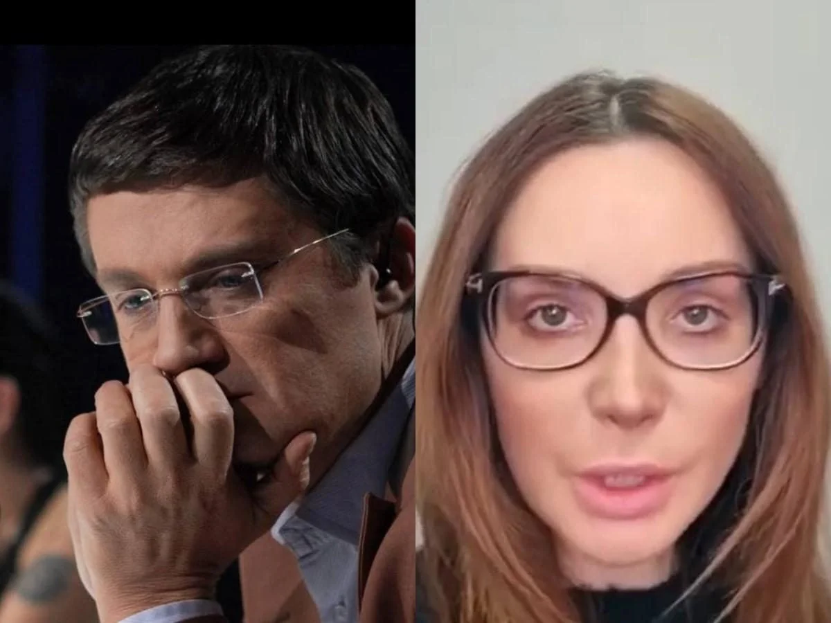 Ігор Кондратюк та Оксана Марченко під час спільної роботи на талант-шоу