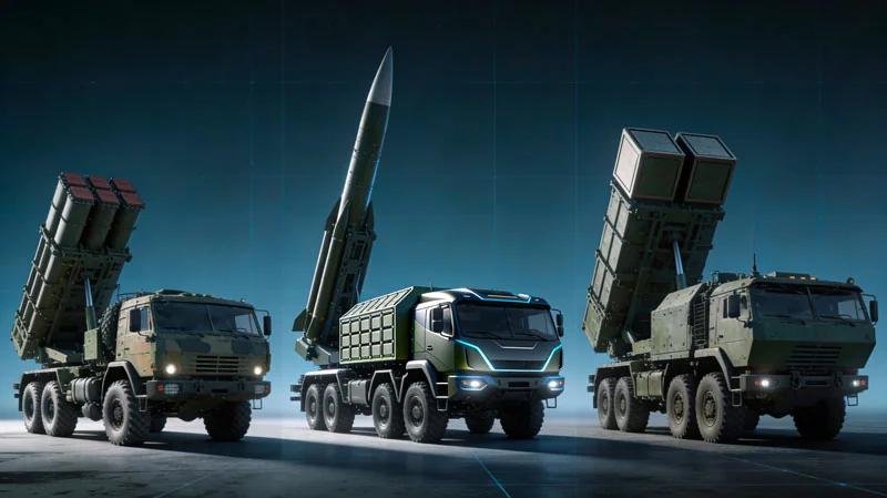 Пускові установки РСЗВ аналогів HIMARS та крилаті ракети Rheinmetall Destinus
