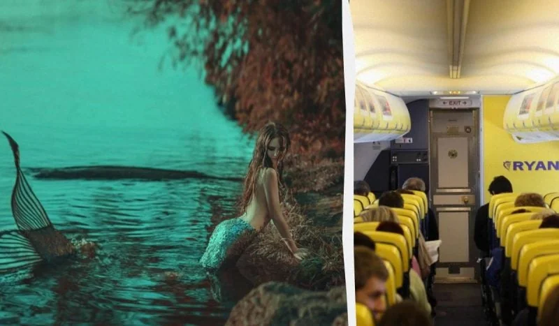 Русалка в салоні Ryanair: сленг екіпажу для пасажирки на кілька крісел.