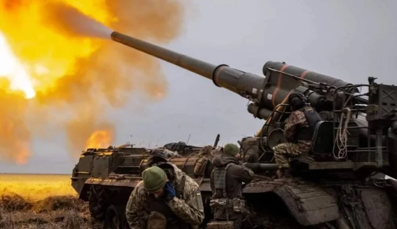 Украина в самой сильной позиции за почти год: наступ РФ замедлился Украинская гаубица ведёт огонь на фронте, наступ РФ замедлился