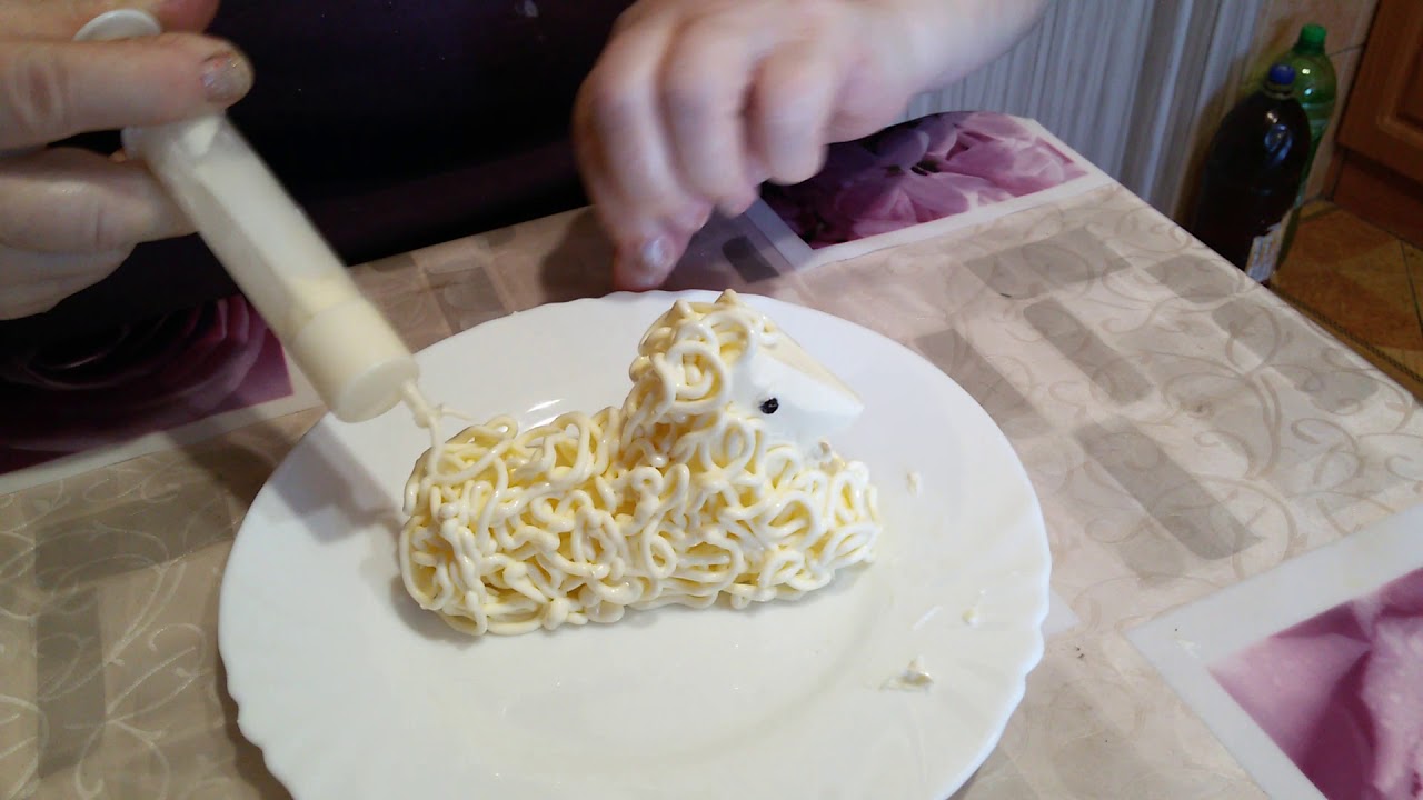 как сделать баранчика из масла