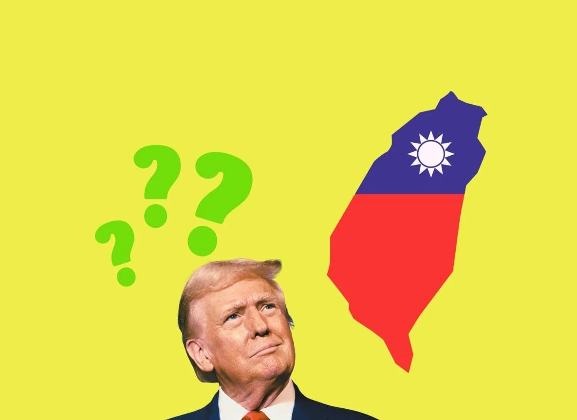 Дональд Трамп здивований картою Тайваню та знаками питання