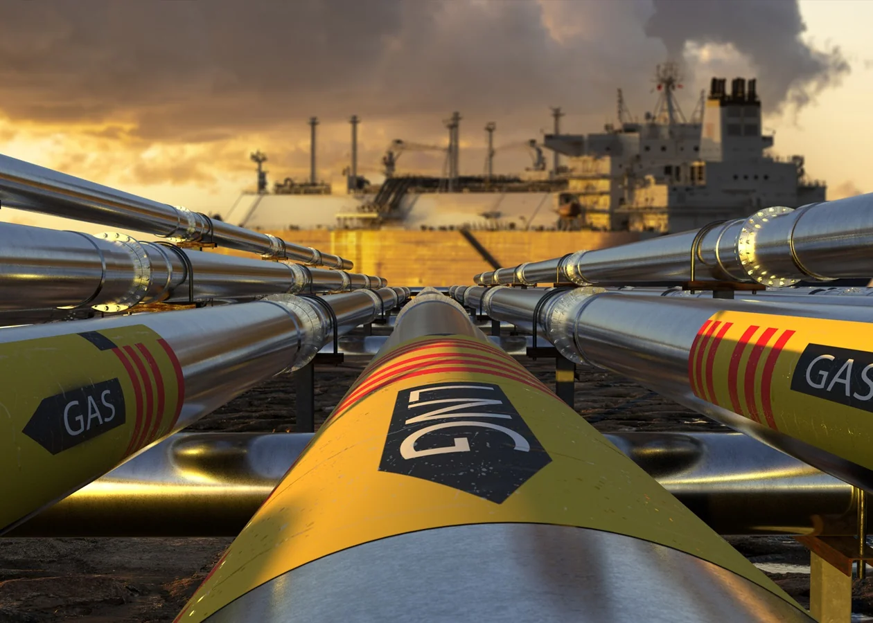 Газопроводи та LNG-термінал для постачання газу в Європу
