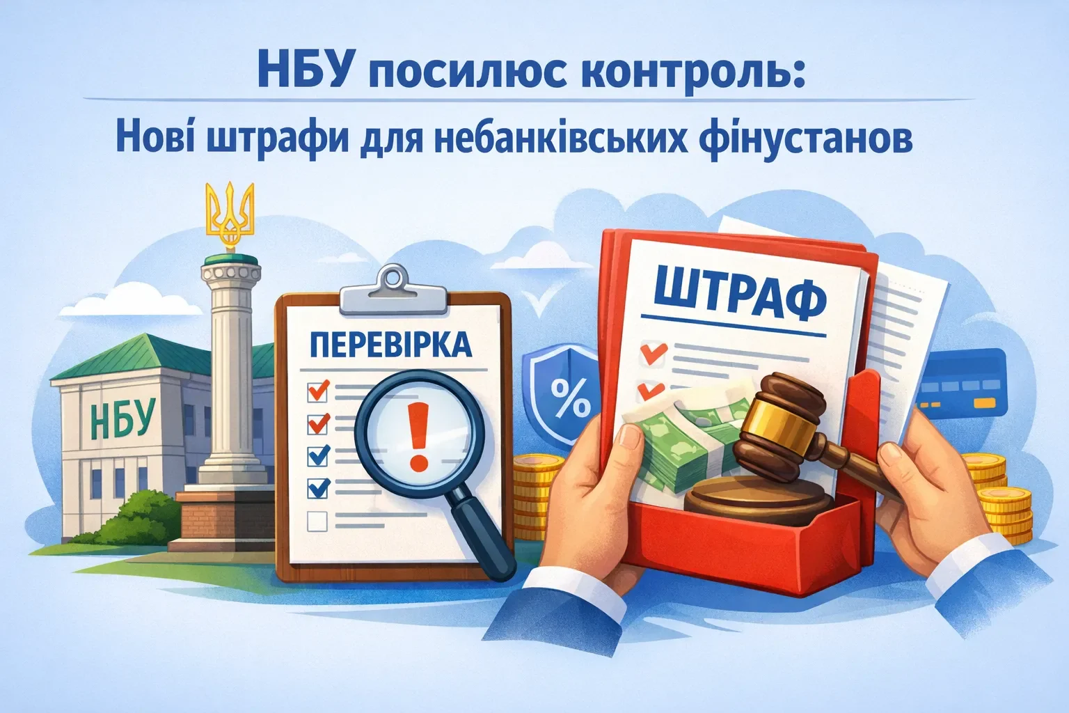 НБУ посилює контроль: штрафи для небанківських фінустанов