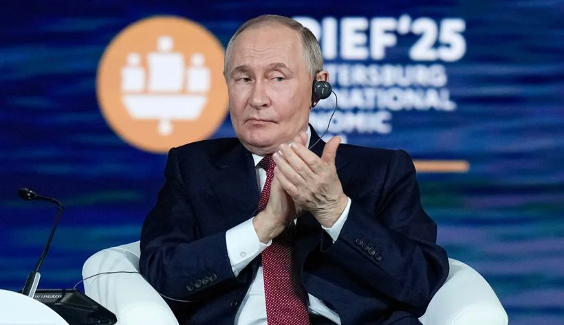 Володимир Путін на Петербурзькому міжнародному економічному форумі SPIEF25