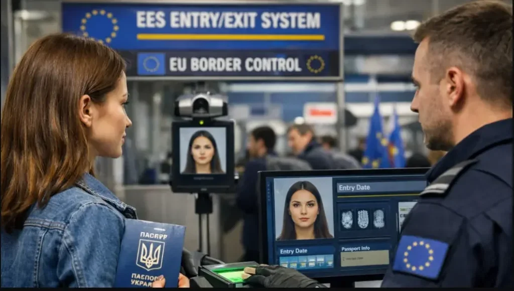 Біометричний контроль Entry/Exit System для громадян України на кордоні ЄС