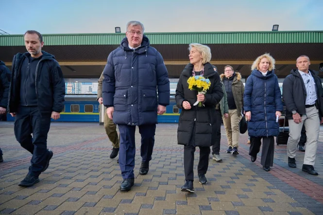 Урсула фон дер Ляєн з європейськими лідерами прибула до Києва