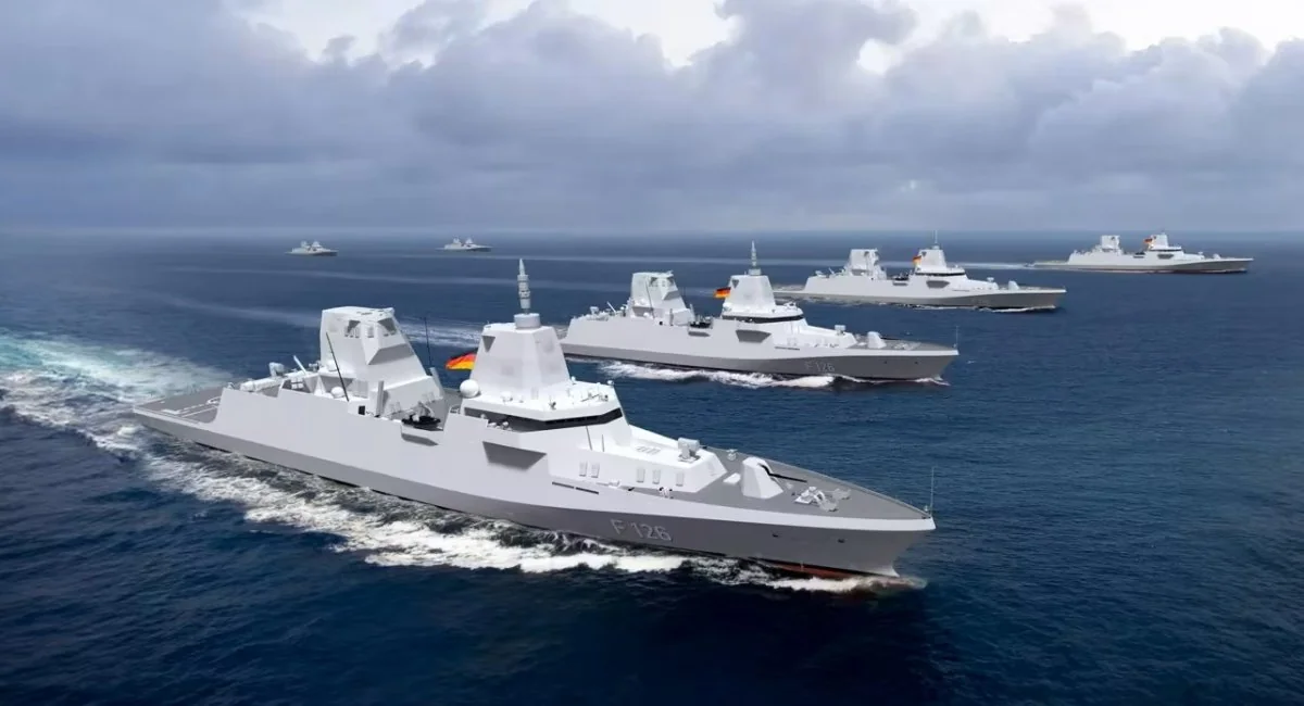 Фрегати MEKO A-200 DEU F128 ВМС Німеччини в морі