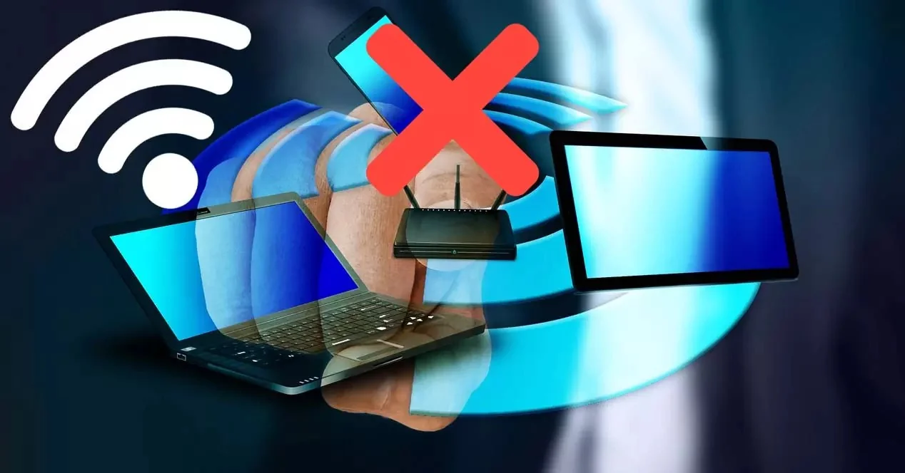 Слабый Wi-Fi дома: причина не в роутере, а в этом Роутер с красным крестом среди гаджетов со слабым Wi-Fi дома