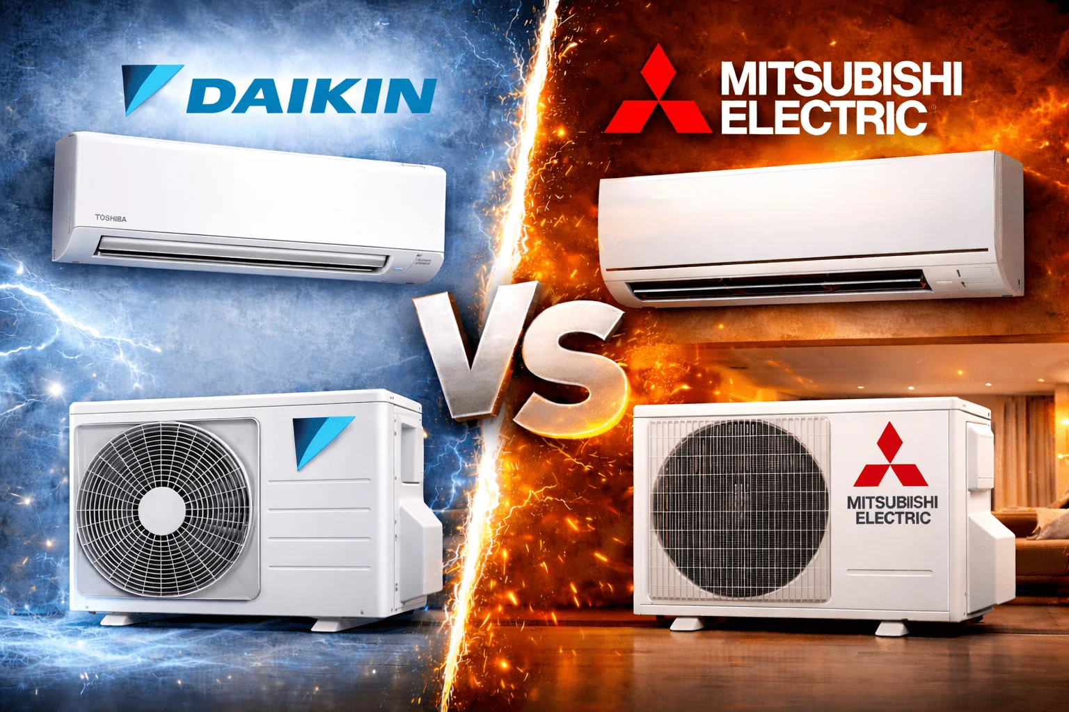 Daikin та Mitsubishi Electric: порівняння кондиціонерів у рейтингу 2026